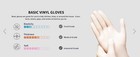 1000 Clear Vinyl Exam Disposable Gloves  Latex-free   Powder-free size  S-xl 