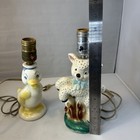 Vintage Nursery Mary Had A Little Lamb Lamp And Duck Lamp 1950s  Tested
