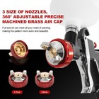 R500 Lvlp Spray Gun 1 3 1 7 2 0mm Automotive Paint Sprayer Car Body Repair Kit