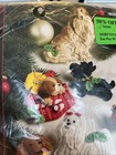 2007 Bucilla Plaid Santa Paws Felt Christmas Ornaments Kit  makes 6 Ornaments 