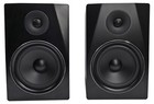  2  Rockville Apm8b 8  Powered Studio Monitors active 10  Subwoofer stands pads