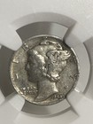 Ngc Route 66 Mercury Silver Dime 1944d