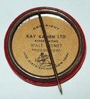 Vintage Original 1930 s Kay Kamen Pinocchio Walt Disney  Pin Rare Button