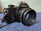 Nikon Em 35mm Slr Film Camera W  Series E 50mm F 1 8 Lens   Bundle Vintage