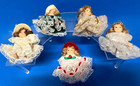 Set Of 5 Victorian Style Vintage Bisque Jointed Dolls Dollhouse 3    Porcelain