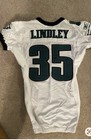911 Patch Reebok Philadelphia Eagles Lindley Game Issued  possibly Worn Jersey 