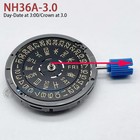 Sii Nh36 Watch Movement Black-gold Datewheel Crown At 3 0 3 8 In Japanese Kanji
