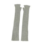 Maison Margiela Light Gray Wool Rayon Nylon Cashmere Women s Gloves
