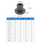 Round Flange Trapezoidal Right-hand Threaded Nut 45  Steel brass Nuts T12 t40