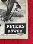Vintage 1954 Peters Cartridge Print Ad High Velocity Water Fowl Hunting Ad