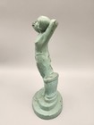 1920s Deco Egyptian Revival Metal Lady Incense Burner Vantines France 6 25 h
