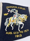 Antique Knights Templar Masonic Pennant Denver 1913 Fraternal