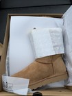 Ugg Classic Double Ribbon Bailey Bow Ii Womens Boots Sheepskin Sz 9 - New