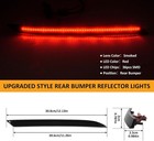  Rear Bumper Reflector Light For Fo-rd Mustang 2018-2025  Red Led Brake Tail 