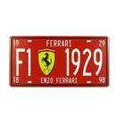 Enzo Ferrari Car  Us Aluminum License Plate Collectors Tribute Memorabilia F1
