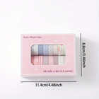 Washi Tape Set 20 Rolls 10mm 0 4  Macaron Rainbow Masking Tape Decorative Kids
