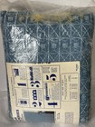 Vtg 1970s Kmart Lined Drapery Curtain Nos Patio Panel Drapes 96x84  Retro Blue