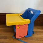 Vintage Safety 1st First Fold Up Booster Seat Chair On The Go Space Saving