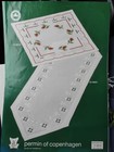 Started Permin Of Copenhagen Hardanger Doily Kit 10-8818 Roses