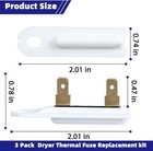 3392519 Dryer Thermal Fuse For Whirlpool Kenmore Kitchenaid Roper Maytag 3pcs