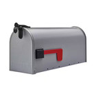 Architectural Mailboxes Grayson Medium Steel Post Mount Mailbox Gray St1000am