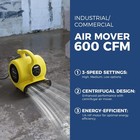 Alorair 600 Cfm 3-speed Air Mover Blower Fan For Industrial Workshop   Home Use