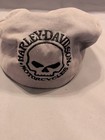 Harley Davidson Gray Flat Cap Fitted Ivy Cap Hat Xlarge Skull