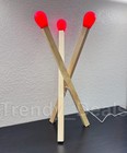 Ikea Strala Led Floor Lamp  Oversized Matchstick-shaped  Wood - New