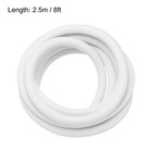 Silicone Foam Seal Strip 9 5mm Dia 2 5m 8ft Sponge Rubber Cord Solid White
