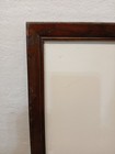 Vintage Wood Picture Frame 1930s W Original Mat Nailed Back 10x7 Opening