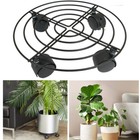 Metal Plant Caddy With Wheels Heavy-duty Rolling Plant Stands Plant Pot Movers