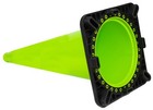 Orangegear   18  3 Lb  Black Base Lime Pvc Traffic Safety Cone