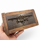 Antique 18th 19th Century Carved Wood Architectural Plaster Gesso Casting Mold