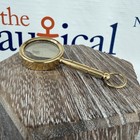 Brass Magnifying Glass  Mini Magnifier Necklace Pendant  Page Reader Monocle