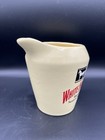 White Horse Scotch Whisky Water Pitcher Bar Jug Yellow Vintage