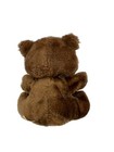 Russ Bear Plush 6  Vintage Plush Stuffed Animal Red Plastic Heart Korea