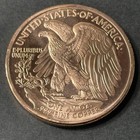 1 Oz Walking Liberty Copper Round  999 Fine Copper Bullion