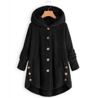 Jacket Coat Winter Fur Women s Sweater Warm Fleece Hooded Button Parka  20  Off 