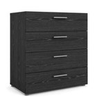 Tvilum Chest Of-drawer 15 85  X 26 81  X 31 57  4-storage Black Woodgrain Finish