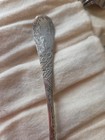 Vintage Durgin Late 1800 Bright Cut  Sterling Silver Tea Spoon   k  Initial Mono