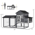 84   Chicken Coop Deluxe Wooden House Hen Backyard Poultry Hutch Run Box