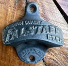 Vintage Falstaff Premium Quality Beer Starr  x  Wall Bottle Opener Brown Mfg Usa