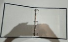 Vintage Blue gold Vinyl 3-ring Binder Slip-in Photo Album 8x10 A4 Clear Page New