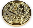 3pcs Bitcoin Coin - Gold Silver And Bronze Physical Blockchain Cryptocurrency   