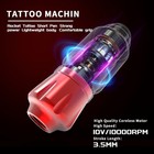 Complete Rotary Tattoo Gun Machine Kit With 1200mah Power Supply Needles Inks