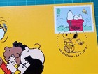 2025 Snoopy On Post Box   Linus On  1st On Set Carrier Fdc Peanuts Woodstock Pmk