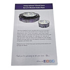 Temp-tations Floral Lace Blue Set Of 4 Nested Cake Pans New In Box