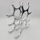 Aluminum Art Deco Mcm Modern 9 Bottle Wine Rack