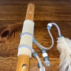 Custom Made Native American 14 75   wooden Flute Key Of 6 Holes Fringed