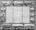 1719 Chatelain Large Antique Print City Views Of Algiers  Jijel  Tripoli   Tunis